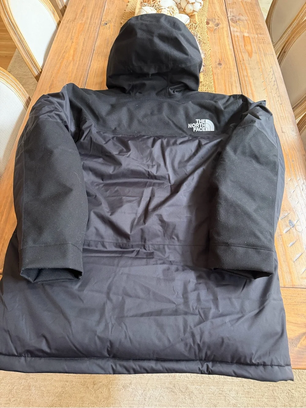 NORTH FACE MCMURDO 550 DOWN PARKA NWOT RET $400 BLACK W FUR